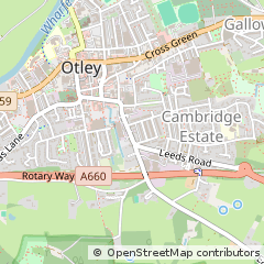 Map of West Yorkshire