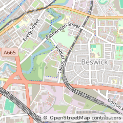 Map of Manchester, Lancashire
