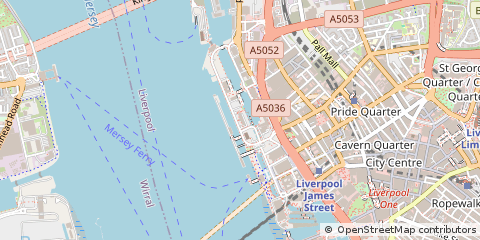 Map of Liverpool, Merseyside