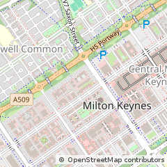 Map of Milton Keynes