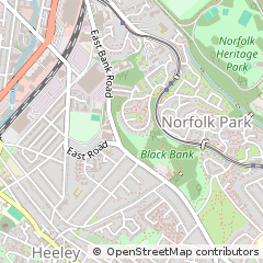 Map of Sheffield, South Yorkshire