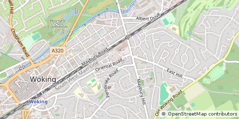 Map of Surrey