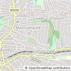 Map of Plymouth, Devon