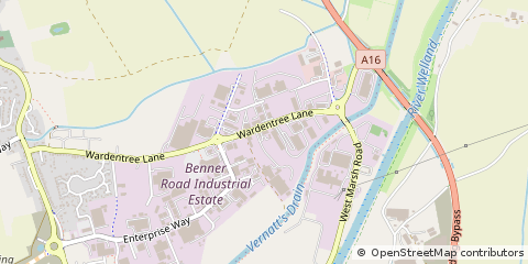 Map of Spalding, Lincolnshire