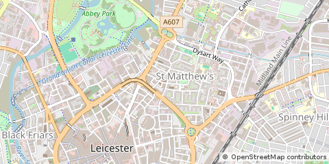 Map of Leicester