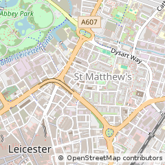 Map of Leicester