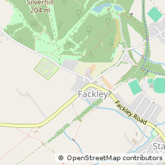 Map of Teversal, Nottinghamshire