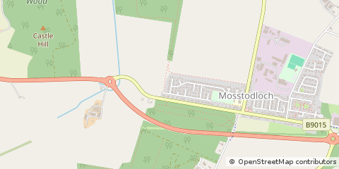Map of Fochabers, Moray