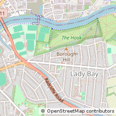 Map of West Bridgford, Nottingham