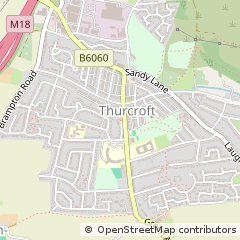 Map of Rotherham, South Yorkshire