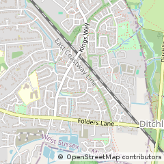 Map of Burgess Hill, Bristol