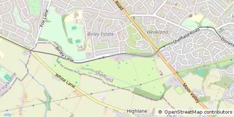 Map of Sheffield