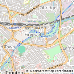 Map of Taunton, Somerset