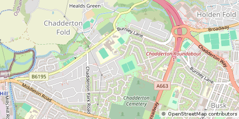 Map of Oldham
