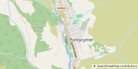 Map of Bridgend
