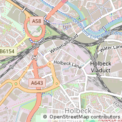 Map of Leeds, West Yorkshire