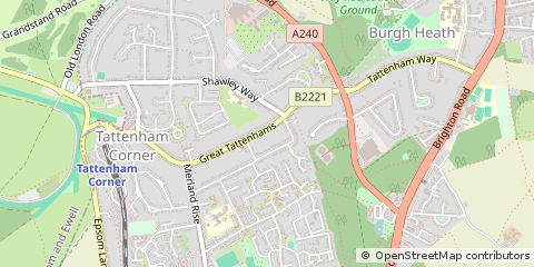 Map of Epsom
