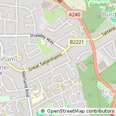 Map of Epsom