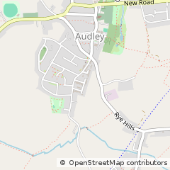 Map of Stoke-on-Trent, Staffs