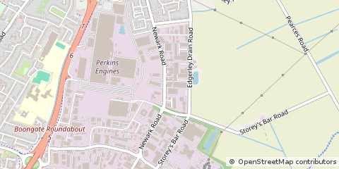 Map of Peterborough, Cambs