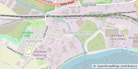 Map of Widnes