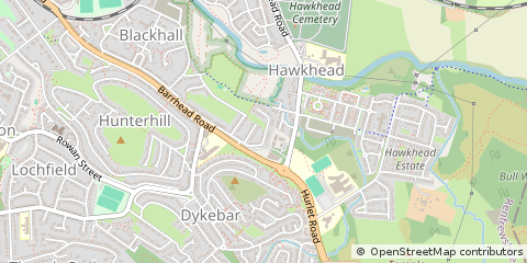 Map of Paisley, Renfrewshire