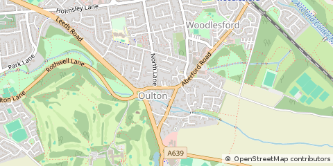 Map of Leeds, West Yorkshire