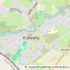 Map of Kidwelly, Llanelli