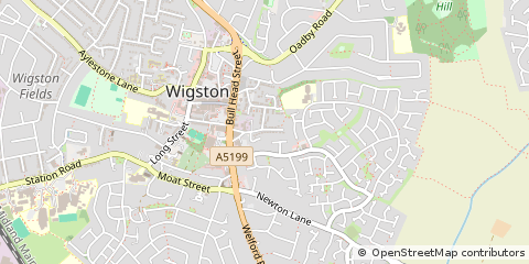 Map of Wigston