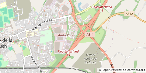 Map of Ashby-DE-LA-Zouch, West Yorkshire