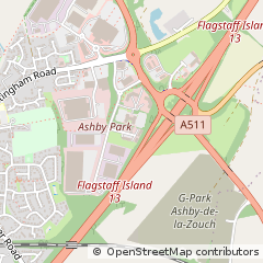 Map of Ashby-DE-LA-Zouch, West Yorkshire