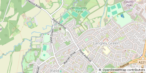 Map of Crawley