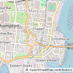 Map of Southampton, Hampshire