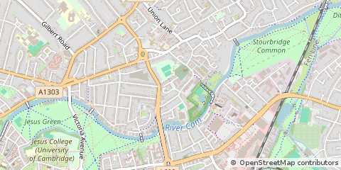 Map of Cambridge, Cambridgeshire