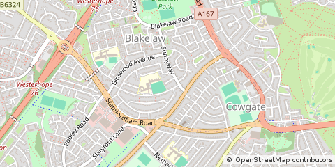 Map of Newcastle Upon Tyne