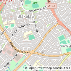 Map of Newcastle Upon Tyne