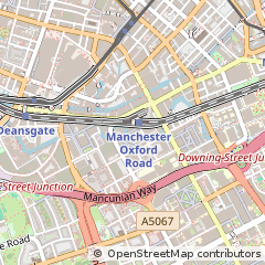 Map of Manchester, Lancashire