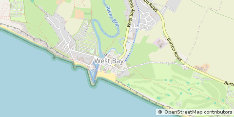 Map of Bridport, Dorset