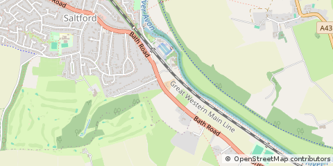 Map of Saltford, Bristol