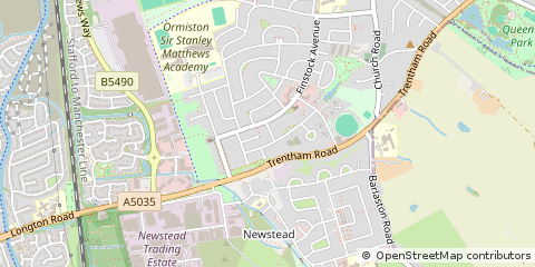 Map of Stoke-on-Trent, Staffordshire
