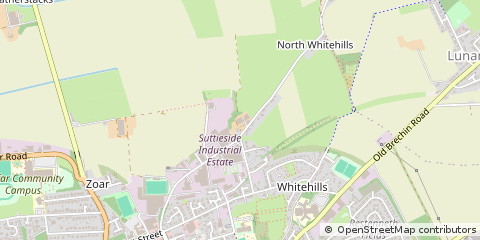 Map of Forfar, Angus
