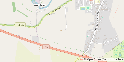 Map of Witney, Oxfordshire
