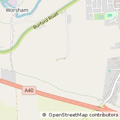Map of Witney, Oxfordshire