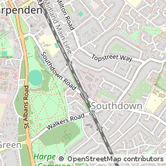 Map of Harpenden