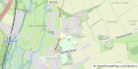 Map of Winchester, Hampshire