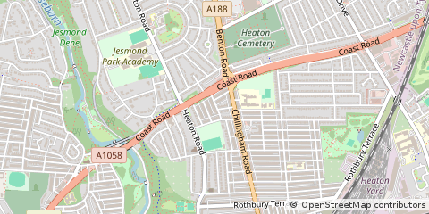 Map of Newcastle Upon Tyne