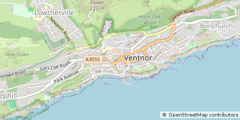Map of Ventnor, Isle of Wight
