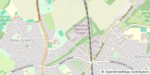 Map of ST Albans, Herts