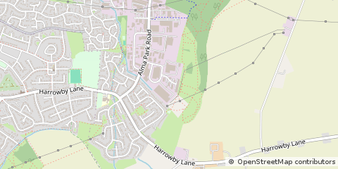 Map of Grantham, Lincolnshire