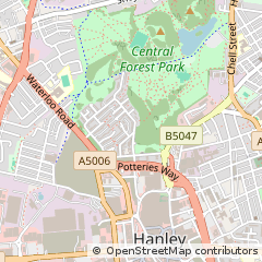 Map of Stoke-on-Trent, Staffordshire